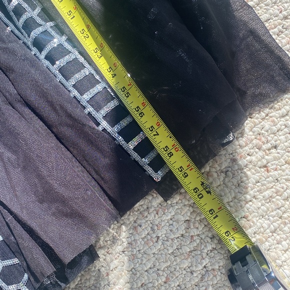 Calvin Klein NWT Exquisite SILVER Sequin Mermaid Ball Gown Dress 4 sparkle bling - Picture 11 of 13